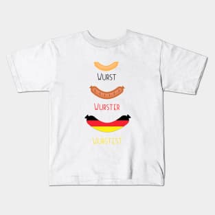 German Oktoberfest 2017 Wurst Shirt Kids T-Shirt